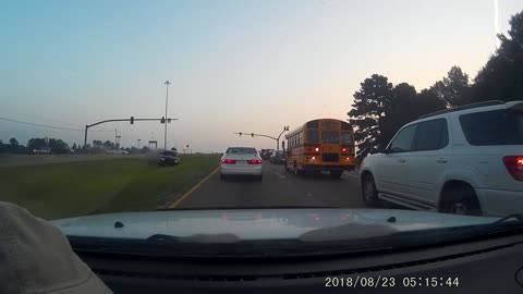 Camaro Flies and Flips Over Median