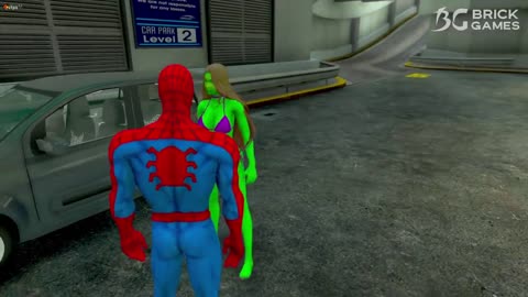 ENCONTRO ROMATNTICO da SHE HULK com HOMEM ARANHA no GTA 5