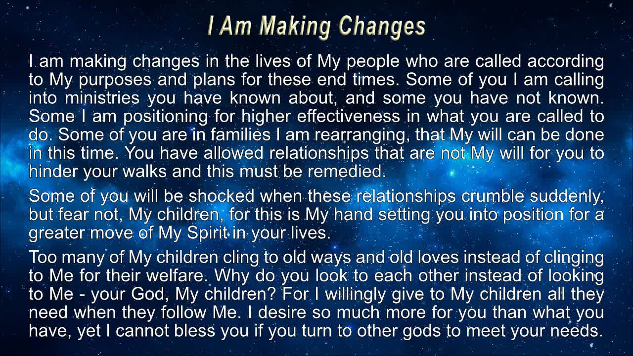 Daily Word * 7.30.2022 * I Am Making Changes