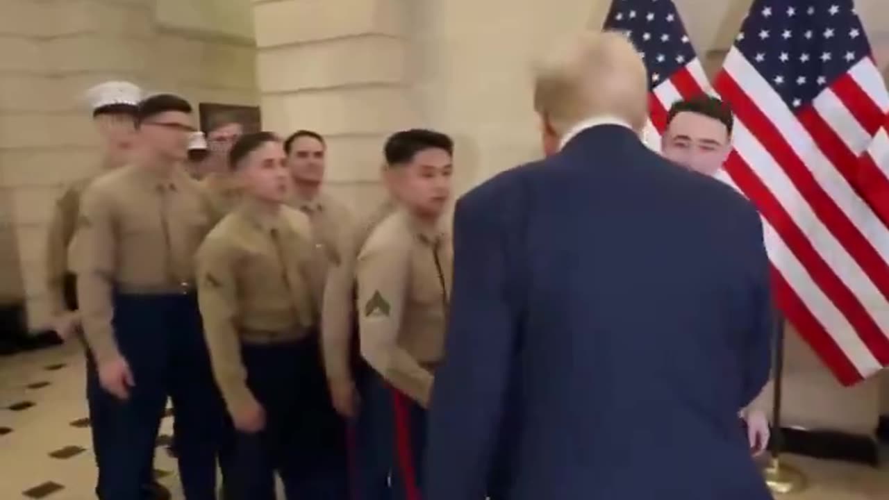 Trump visits troops while in France