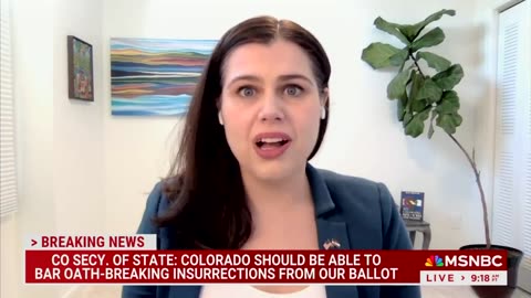 Colorado Dem Sec of State on MSNBC 'Disappointed' in Supreme Court Ballot Ban Ruling