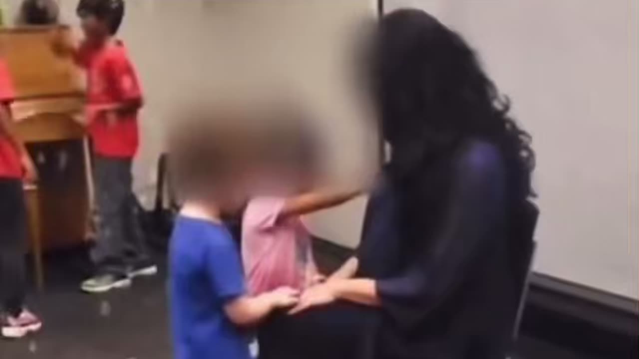 Drag Queen Lets Children touch Him when no one is looking!