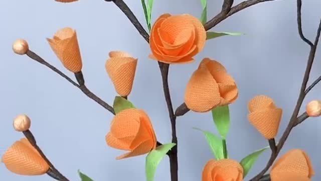 Is the flower made of environmental protection bag super beautiful