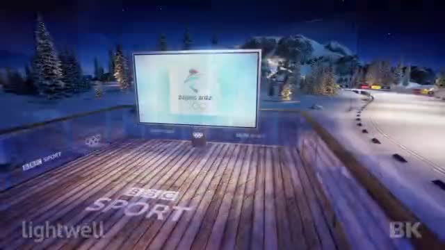 BBC Sport Winter Olympics Virtual Set - Unreal Engine plus VizRT