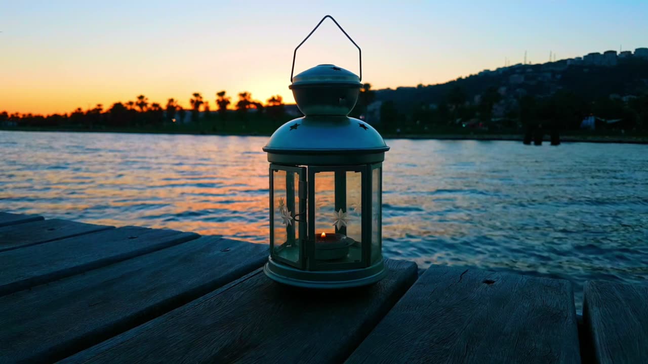 Illuminating Moments by the Wooden Table