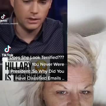 Hillery Clinton Says be terrified 😂😂