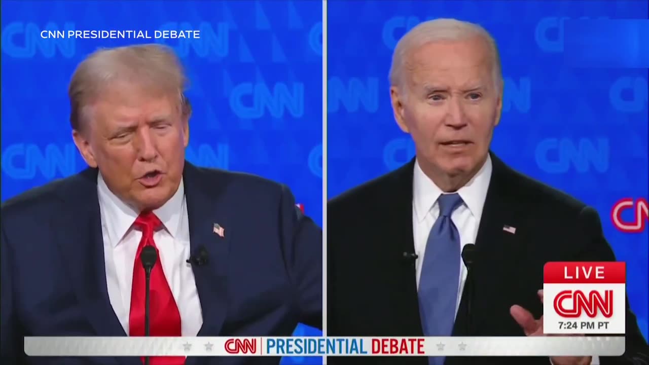 Joe Biden and Donald Trump clash in first 2024 presidential debate