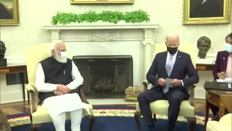 US President Biden Welcome's Indian Prime Minister Modi at the White House