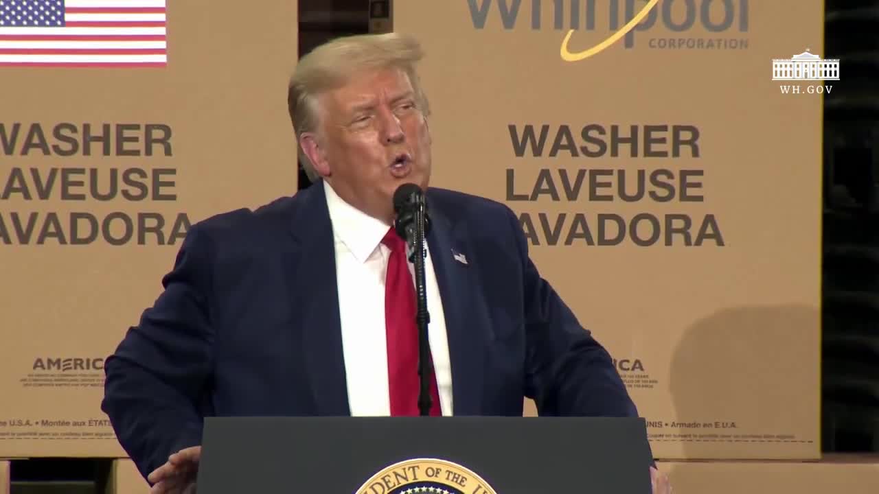 Trump speaks at Whirlpool, pharmacy and medical