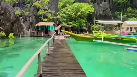 Coron, Palawan, nas Filipinas 🇵🇭 Quem você levaria 😍 Vídeo via