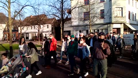 Gütersloh, 29.03.21 Lichterspaziergang, Impressionen.