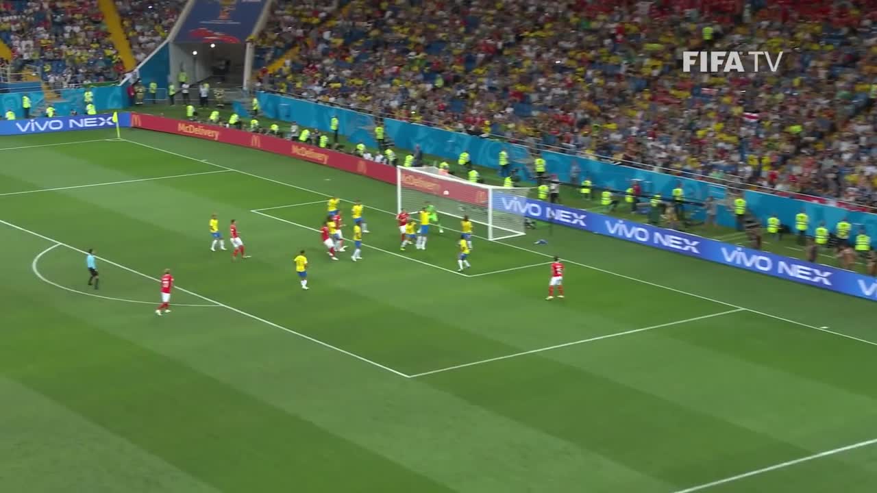 Steven ZUBER Goal - Brazil v Switzerland - MATCH 9