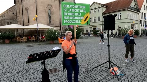 Helga - auf der 196 Mahnwache in Schwäbisch Gmünd am 19.09.2023