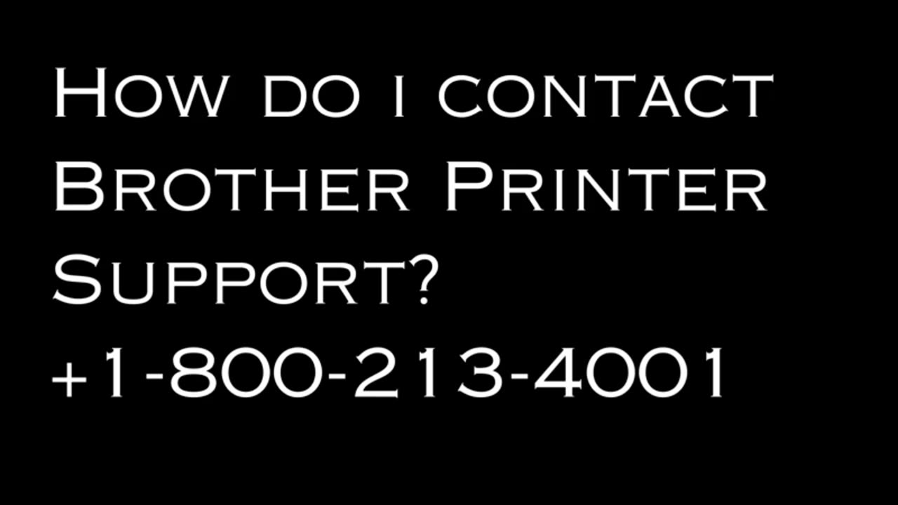 How do i contact Brother Printer Support?