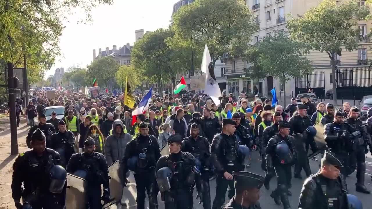 French Protesting Vaccine Passports 17th Saturday in a row