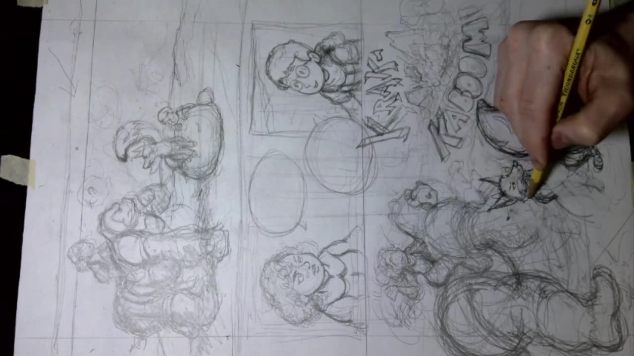 Art Timelapse_ Penciling Book 2 Page 4 in 12 minutes