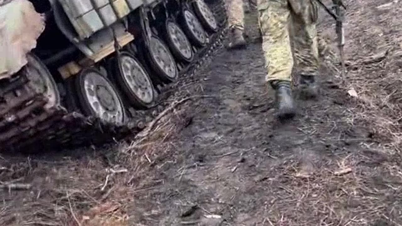 Good morning. Another Ukrainian T-64BV tank that was knocked out