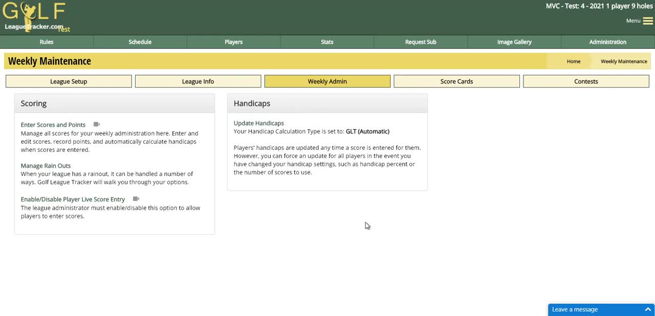 Live Scoring Demo Step 1- Enabling Live Scoring