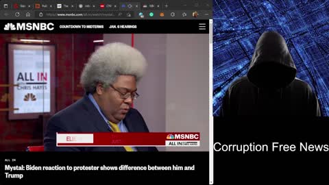 Super Corrupt MSNBC says Biden reaction to protester shows difference between him and Trump!