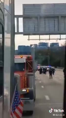 Convoy escorted out of DC today