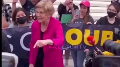 Elizabeth Warren freaking out