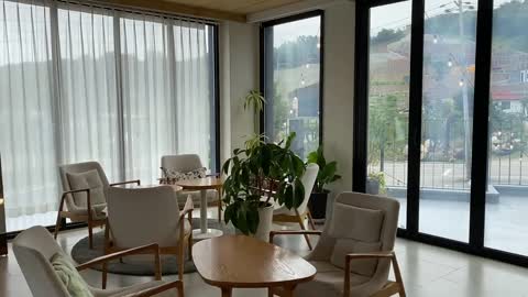 cafe area interior in korea