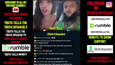 HONEYY_V & HER BABY DADDY RANDY GO LIVE AFTER HE CHOKES HER OUT WHEN SHE TELLS HIM 2 LEAVE