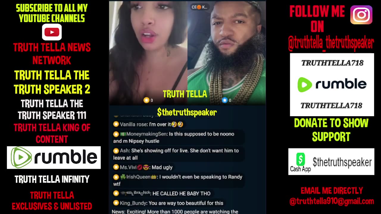 HONEYY_V & HER BABY DADDY RANDY GO LIVE AFTER HE CHOKES HER OUT WHEN SHE TELLS HIM 2 LEAVE