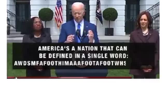 what is america for Joe Biden