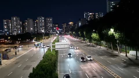 Night road in seoul