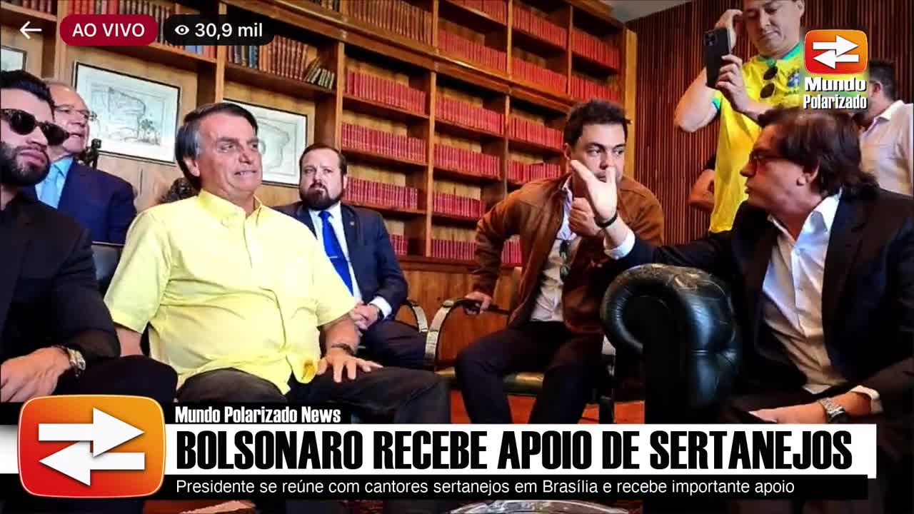 Bolsonaro recebe IMPORTANTE APOIO de SERTANEJOS_HD