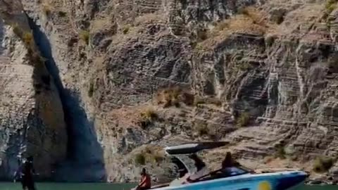 The Chirkey Dam in Dagestan, Russia