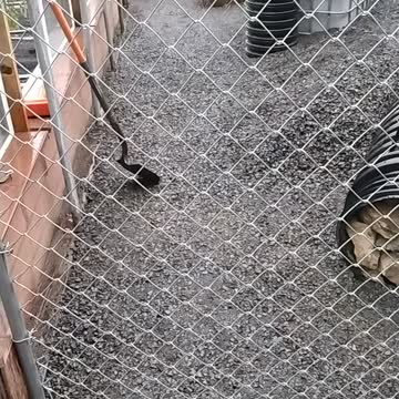 Gravel walkways in garden