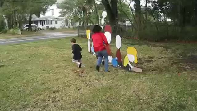 Sister racing with the boyz