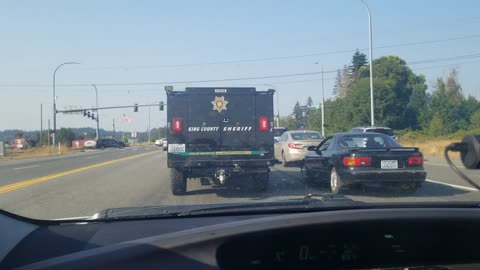 King County Sheriff using tax $ to drive home!