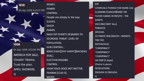 Q’s EPIC 4.4 4-Year Delta! April Showers! Trust The Plan! America Is No Longer For Sale!