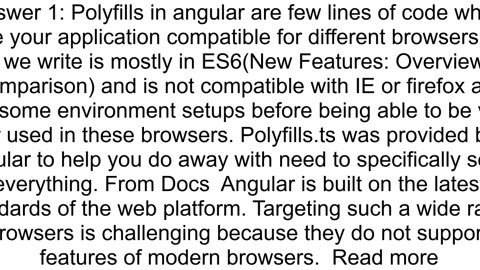 What is the use of polyfillsts file in Angular