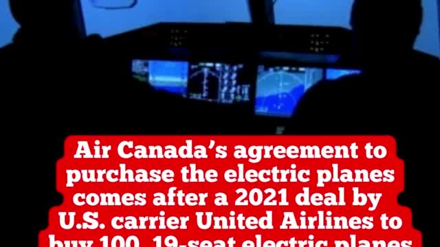 Air Canada to buy fleet of electric-powered aircraft