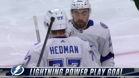 Kucherov feeds Hedman for PPG