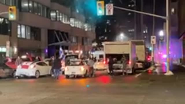 UPDATE OF CONVOY TRUCKERS RALLY IN CANADA.