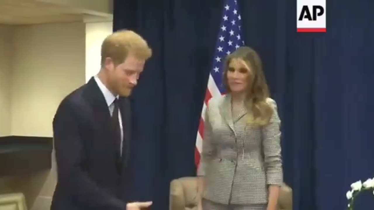 When Melania met Harry....signals?