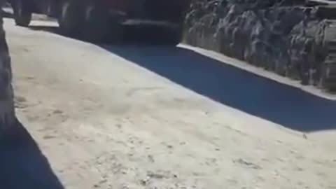 Truck sinking