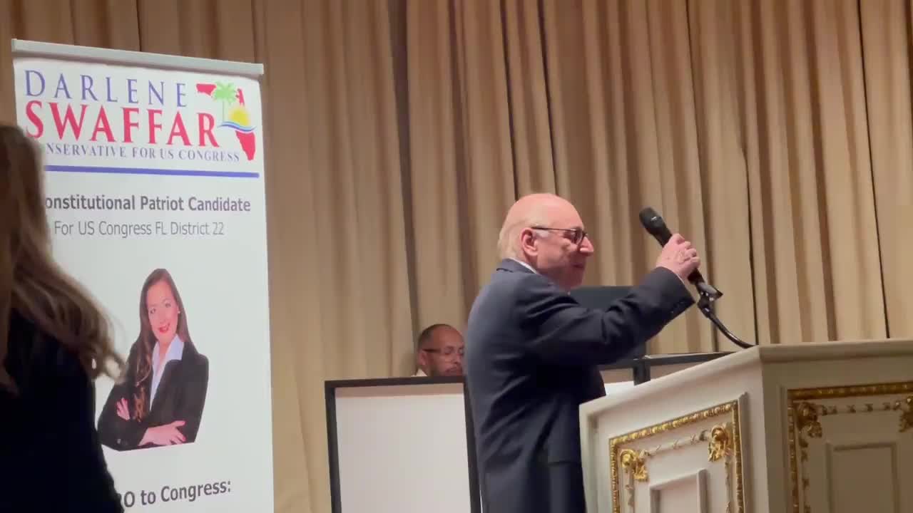 Peter Ticktin speaking on behalf of Darlene Swaffar, Congressional candidate in Florida