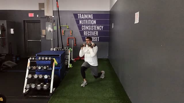 Reverse Lunge/DB Press