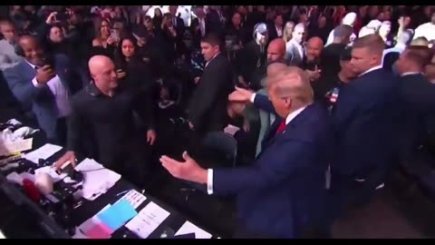 #trump thanks Joe Roagn at UFC 309!