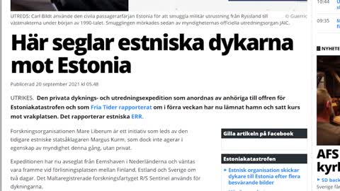 Ytterligare info om Estoniaundersökningarna