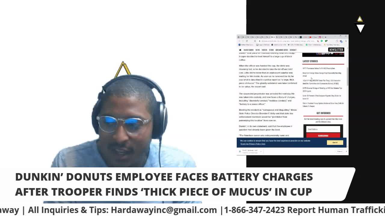 Dunkin' Donuts Employee Faces Battery Charges After Trooper Finds 'Thick Piece Of Mucus' In Cup