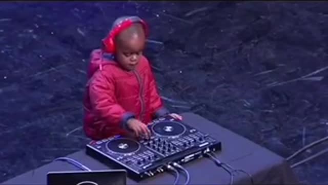 Adorable 3yr old boy showcasing his talent as Dj at SA got talent