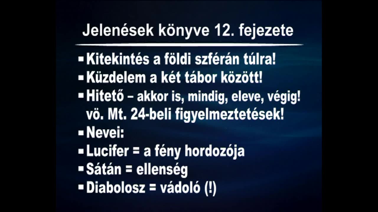 Egyháztörténelem-a-próféciákban - Jelenések 12 - 2012