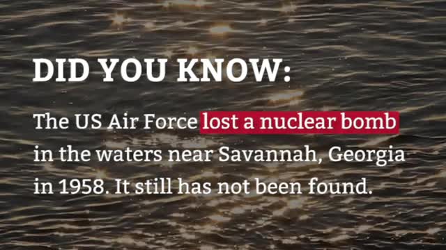 DYK: The US Air Force lost a bomb WHERE?